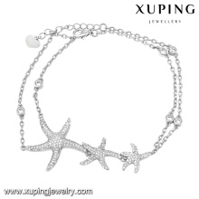 74615 Mode Elegant Zirkonia Schmuck Armband in Rhodium Farbe